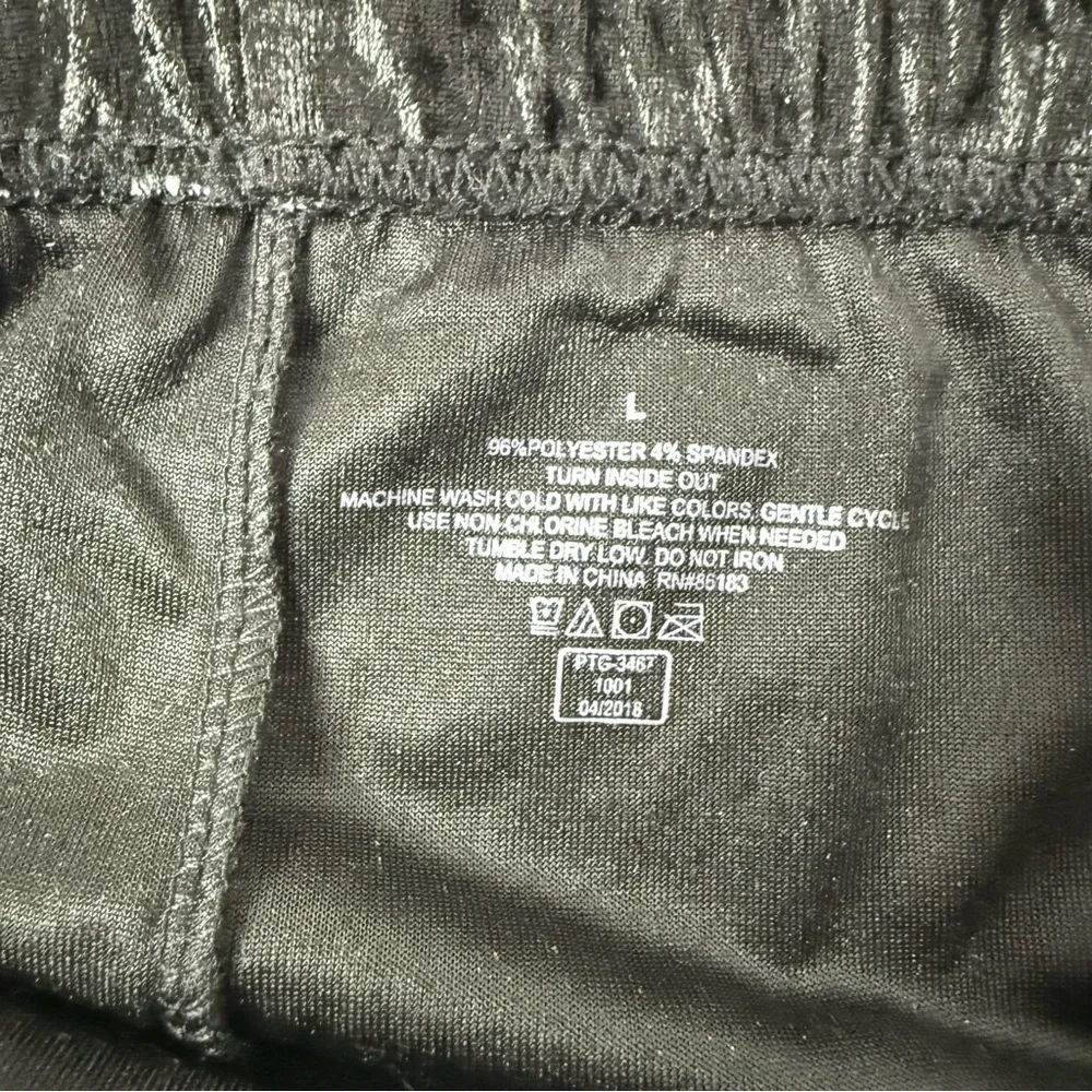 CAPELLI Black Crushed Velvet Leggings Elastic Waist Girls Size L NEW WITH TAG - Picture 9 of 13